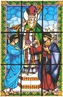 Vitrail basilique de Terni en Italie
